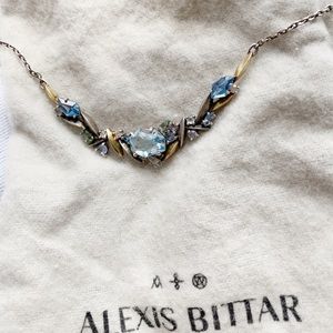 Alexis Bittar Topaz, Peridot & Sapphire Necklace